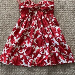 An Original Milly Red and White Cocktail Dress